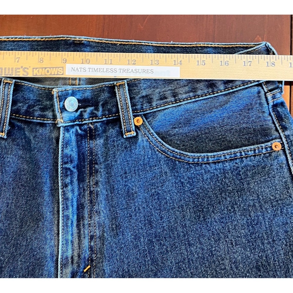 Levis 505 Regular‎ Fit Jeans Men's 36 X 29 100% Cotton Straight Leg - Picture 8 of 13